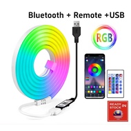 Smart RGB Neon USB 5M Smart Bluetooth Music Synchronous Bar light RGB Color changing IP65 Waterproof