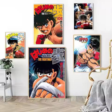 Boxer Japanese Anime H-Hajime No I-Ippo Good Quality Prints And Posters Waterproof Sticker Coffee Ho