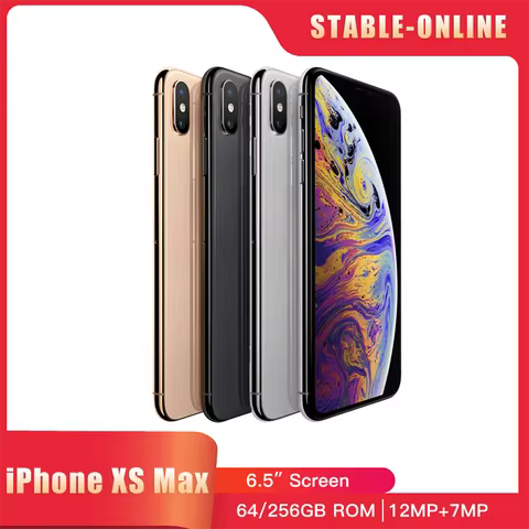 Apple iPhone XS Max 6.5" RAM 4GB ROM 64GB 256GB Mobile phone Hexa Core IOS A12 NFC LTE 4G Original i