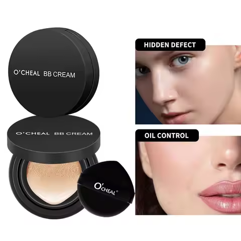 OCHEAL BB Cream Air Cushion Full Coverage Waterproof Long-lasting Concealer Cushion Compact Face Mak