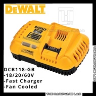 {The Hardware Lab}Dewalt DCB118-GB Fast Charger With Fan Cooled For Battery 18/20/60V