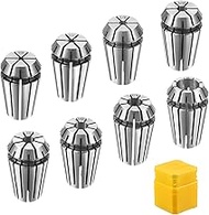 HARFINGTON 8pcs Spring Collet Chuck ER16 1/16" - 1/4" 65Mn Spring Steel Precision Router Collets for
