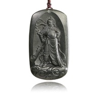 【正佳珠寶】和田墨玉 高品墨玉 30g 關公 關聖帝君 和田墨玉吊墜