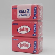 SSG49 Jolly Tissue Facial Soft Pack 180 SHEETS 2 PLY 3 x 180s Economical Tissue Buy 2 get 1