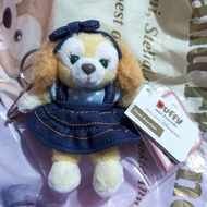 香港迪士尼樂園 Duffy and Friends CookieAnn Cookie 可琦安 廚師狗 餅姐 餅餅 牛仔 造型 牛仔裙 Keychain 掛飾 掛件 吊飾 匙扣 全新正版有吊牌 (原價$
