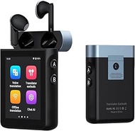 Wooask A9S AI Translator Earbuds with Screen, Offline Language Translator with Camera Photo Translat