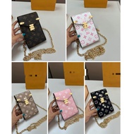 Travel Bag #10X 15CM Fashion 5 Colors Printed Chain Phone Bag, Ladies Portable
