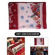 [arutoxakl] Christmas Table Cloth Decoration Nordic Decorative Funny Rustic Table Cover for Buffet D