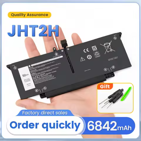 Somi JHT2H 52WH Laptop Battery for DELL Latitude 7310 7410 Series 35J09 0YJ9RP 009YYF 07CXN6 04V5X2 