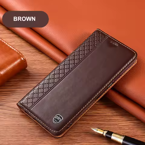 Luxury Genuine Leather Business Phone Case For Huawei Nova 8 8i 9 10 10z SE Pro 5G Magnetic Flip Cov
