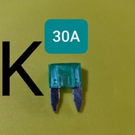 30A Small Fuse Fuse Plug-in Blade Motor 30A 30 a