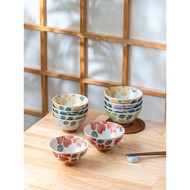 Mino Ware Japanese Relief Underglaze Mangkuk Seramik Isi Rumah Mangkuk Sup Bunga Sakura Cantik Mangk