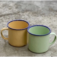 Mug Enamel Polos 6 7 cm / Cangkir klasik jadul gelas seng besi mini vintage nostalgia retro souvenir