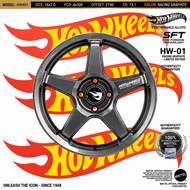 HOTWHEELS Wheel RimHW-01 | 16 inch 7.0JJ 4x100 ET 40 | RACING GRAHITE | MYVI , BEZZA , ALZA , CITY ,