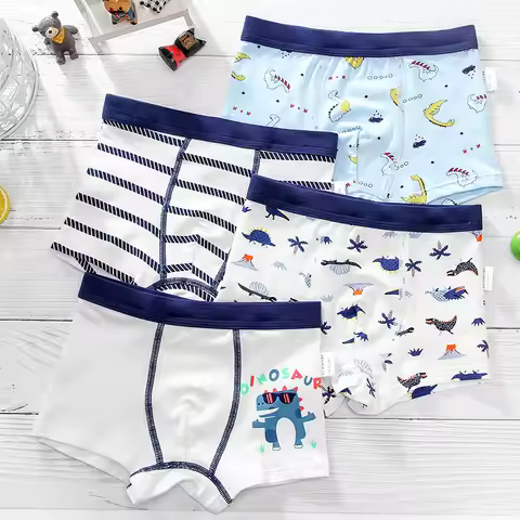 Children Boy Briefs 100% Cotton Soft Toddler Cartoon Girl Short Panties Kid Underwear for Infant Boy