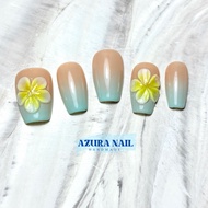 AZ001 (Thai Shop) 1 Real Gel False Nails Handmade