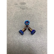 Yongcheng Bicycle Industry POSH Titanium-Plated ABS Sensor Disc Screw M5X10 Yamaha Sixth Generation 
