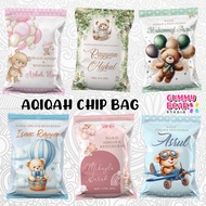Siap 2 Hari AQIQAH CHIP BAG / AQIQAH BAG / AQIQAH DOOR BAG / Baby Shower Chip Bag Bag