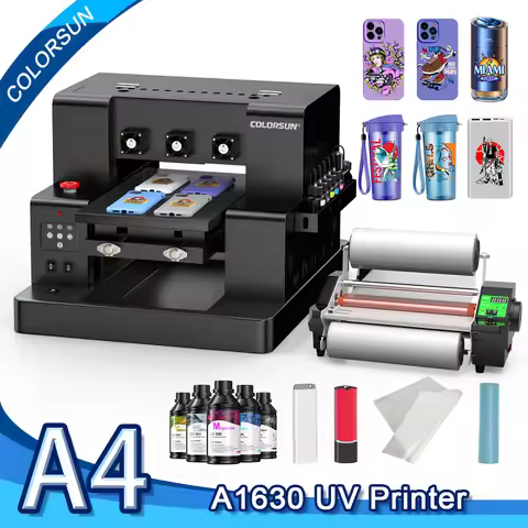 Colorsun A4 UV Printer For Epson L805 Impressora A4 UV DTF Printing Machine A4 UV Printer For Wood A