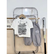 Bộ đồ bé trai tay ngắn quần dài Hiphop size 10-30kg