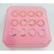 GIPSY EARRINGS 925 SILVER GOLD PLATED