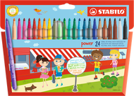 280/24-01 STABILO power彩色纖維筆24色