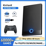 Super Console Retrobat Gaming HDD 60000+ Retro Video Games Emulators for PS2/PS1/PSP/DC/SS/MAME Plug