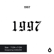 "1997" CUDDLEINK Matte Ink Tattoo