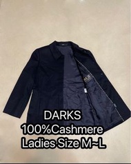 DAKS black short coat jacket 茄士咩 黑色大衣外套