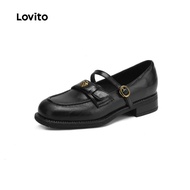 (NEW) Lovito Casual Simple Boat Shoes for Women LFA109005 Lovito  Kasut Bot Kasual Mudah untuk Wanit
