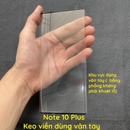 Kính cường lực Samsung Note 10+ (Plus) / Note 10 Pro full màn full keo keo viền dùng được vân tay
