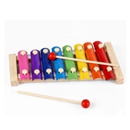 Wooden Multicolor 8 Notes Xylophone Piano Early Learning Educational Music