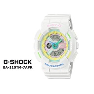นาฬิกา BABY-G รุ่น BA-110 สำหรับผู้หญิง ทนน้ำได้ พร้อมส่ง รับประกัน รุ่น BA-110TM-7APR
