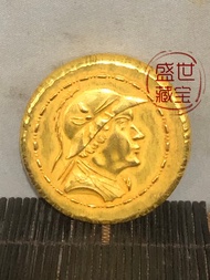 Đồng xu Hy Lạp Cổ Đại nặng thủ công chạm khắc La Mã cổ đại bạc khối đồng tiền bạc Bạc nước ngoài