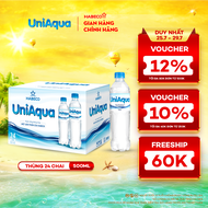 Thùng 24 chai Nước uống đóng chai UniAqua - HABECO (500ml/chai)