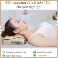 Neck massage Machine, Body massage Pillow With Infrared 6 key Electric Pulse For massage Calf Thighs