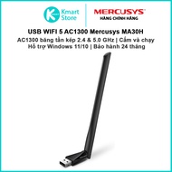 USB WIFI Mercusys MA30H | WIFI 5 AC1300, 2-band 2.4 & 5.0 GHz | Plug and play |