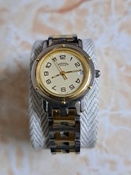 HERMES愛瑪士舊款石英女士手錶 CL4.220