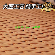 【網紅同款】5RY訂 做布藝沙發硬藤坐墊夏季涼藤蓆實木藤板雙面藤編透氣硬座墊