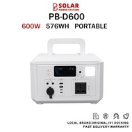 PB SOLAR Portable Power Station AC 220V Output 600W/1200W/2000W Emergency Power Supply Solar Powerba