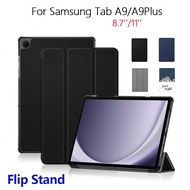 1pc Black Flip Stand Cover Case For Galaxy Tab A9 8.7'' Tab A9Plus 11 Inch Book Cover X110 X115 X117