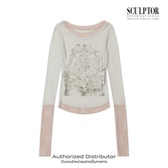 SCULPTOR® เสื้อยืด Triple Lace Layered Tee