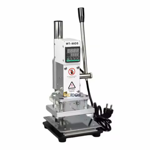 WT-90DS RCIDOS Stamping Machine,leather bronzing/Creasing machine,hot foil stamping machine,leather 