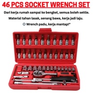 46 Pcs Tool Set toolkit Ratchet Wrench Combination Tool Kit For Cars and Motorcycles A Household Too