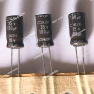 Capacitor nippon 100uf 35v elko elco capacitor 100 uf 35 v capacitor Fajar electro 2