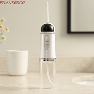 FRANCESCO Water Flosser, 4 Nozzles USB Rechargeable Dental Jet Irrigator, Water Jet Floss IPX7 Water
