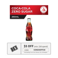 Coca-Cola Zero Sugar Glass Bottle (250ML)