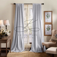 G10 - Ready-Made 85% Blackout Curtain SILVER GREY, Langsir Siap Jahit. LANGSIR KAIN TEBAL! ( HOOK/RING )