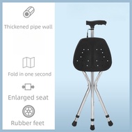 Walking Cane Stool Elderly Anti-slip Folding Walking Cane Chair、walking stick for elderly、walker for
