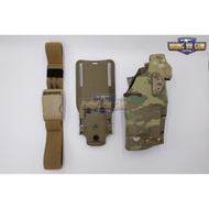 ☆ ซองพกนอกปลดนิ้วโป้ง โหลดต่ำ รัดขา สำหรับGlock และ ไฟฉายที่ใส่ได้ X300 TLR-7 เป็นต้น S28